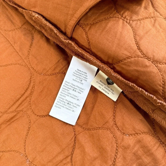 Madewell New Corduroy Quilted Brown Pockets Mini A-line Skirt Fall Women's 4 - Picture 7 of 12